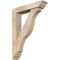 Ekena Millwork Funston Traditional Smooth Bracket w/ Offset Brace, Douglas Fir, 5 1/2"W x 26"D x 34"H BKT0604X26X34FST01SDF - alternate 1